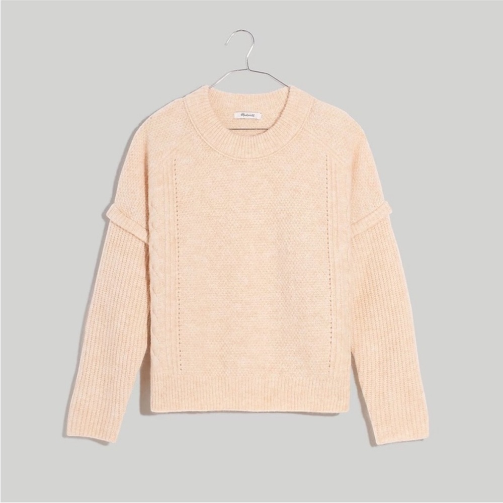 NWT - Madewell Cableknit “Havener” Pullover Sweater - size small